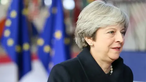 EPA Theresa May arrives at the summit