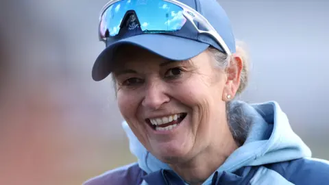 Charlotte Edwards smiles