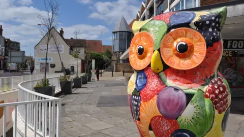 Mary Evans Picture Library Frutti Hooti - part of the Big Hoot trail in Ipswich