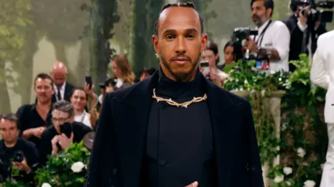 Getty Images Lewis Hamilton at the Met