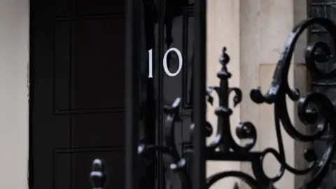 Getty Images The door of No 10 Downing Street