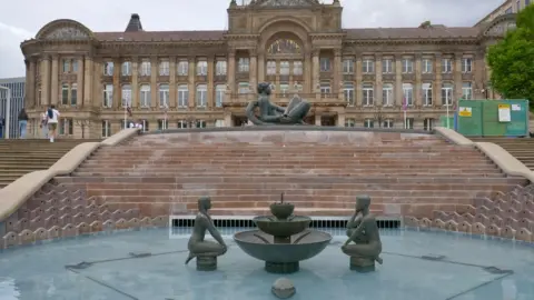 John Bray/BBC The River fountain