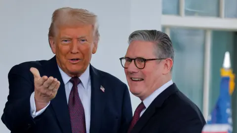 Reuters Donald Trump and Keir Starmer outside the White House