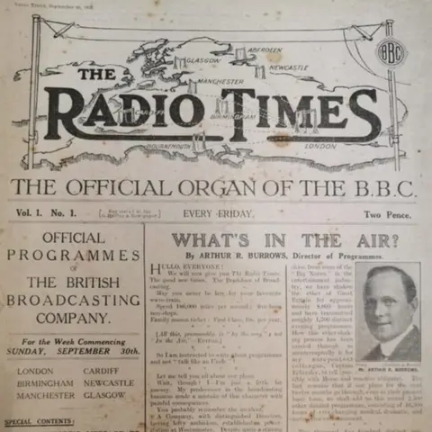 Berwyn Books First ever copy of Radio Times