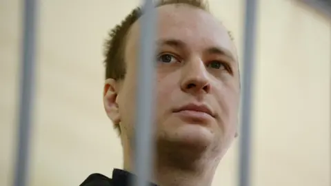 Robert Gilman in a prison in Russia in April 2026