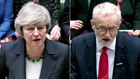 HOC Theresa May and Jeremy Corbyn