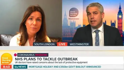 ITV Susanna Reid interviewing Steven Barclay