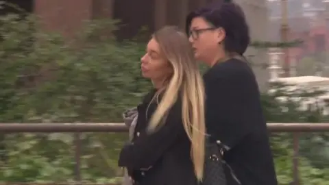 BBC Stacey Smith arriving at court
