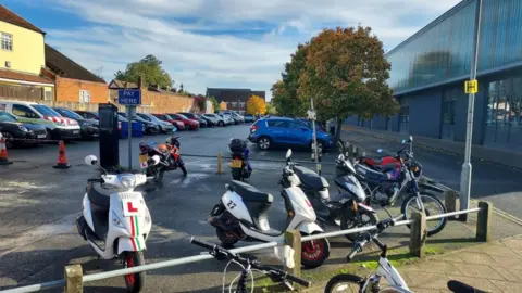Jason Noble/LDRS Parking area at college