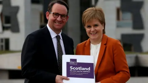 PA Andrew Wilson and Nicola Sturgeon