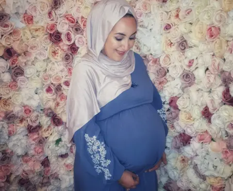 Nadia Hussein is due to give birth imminently