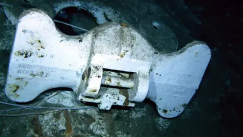 Paul G Allen An anchor on the sunken USS Indianapolis