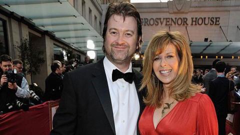 Kate Garraway and husband Derek Draper arrives at the Galaxy British Book Awards at Grosvenor House on April 3, 2009
