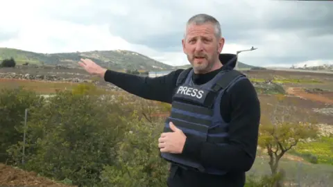 John Donnison in Metula, Israel.