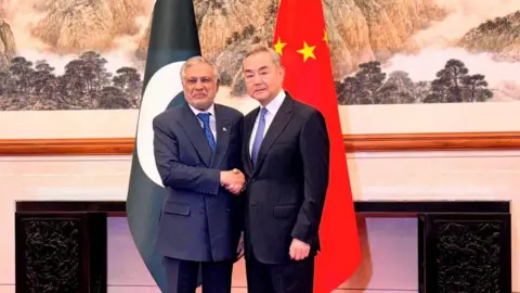 Reuters Pakistan's Deputy Prime Minister and Minister for Foreign Affairs Senator Mohammad Ishaq Dar meets with Chinese Foreign Minister Wang Yi, at the Diaoyutai State Guesthouse in Beijing, China, March 31, 2026.