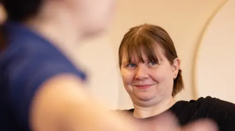 Berkshire MS Therapy Centre Image from Berkshire MS Therapy Centre  of a patient doing physiotherapy.