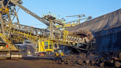 Open‑cast lignite mine in eastern Germany