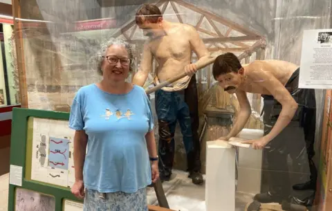 BBC Catherine Finn at Droitwich Spa Heritage Centre Salt Museum 