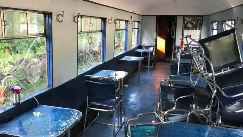 North Yorkshire Moors Railway Carriage damage