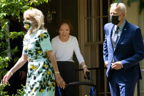 Getty Images The Bidens visit