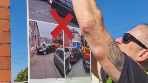 Leicestershire Fire and Rescue Bad parking warning signs