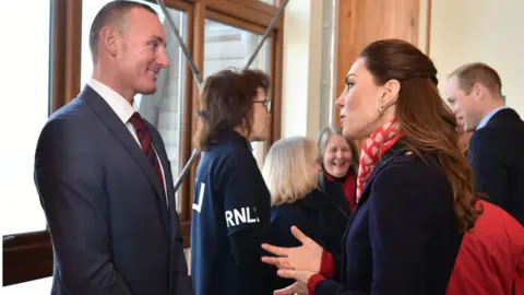 Getty Images Paul O'Dwyer with Catherine Middleton