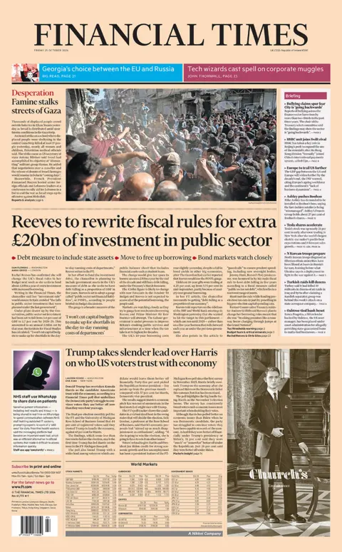  "Reeves to rewrite fiscal rules for extra £20bn of investment in public sector". 