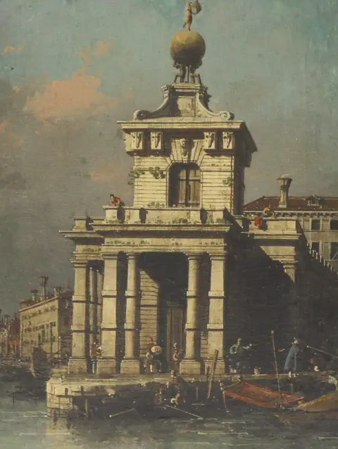 Gorringes Auction House Venice, The Dogana from the Bacino di San Marco, by Canaletto