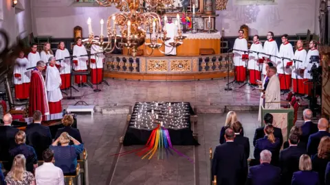 Javad Parsa/NTB/via Reuters Memorial service at Oslo Cathedral on 26 June 2022