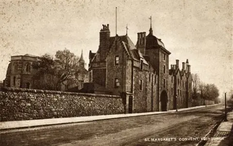 Edinphoto website A black and white image of an old walled building