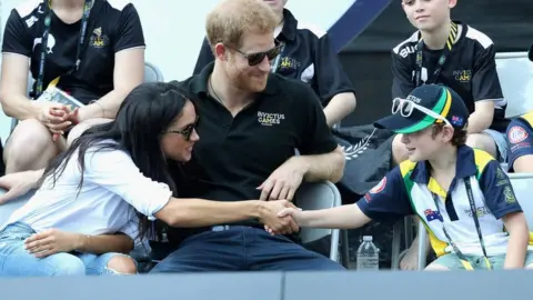 Getty Images Prince Harry and Meghan Markle at the Invictus Games