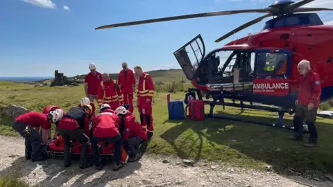 Dartmoor Search and Rescue Team Tavistock Air ambulance