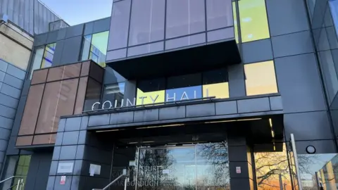 BBC Wiltshire Council county hall shown from the outside