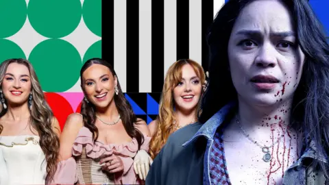 A composite image of Remember Monday, and an image from the Final Destination film of a girl looking at the camera
