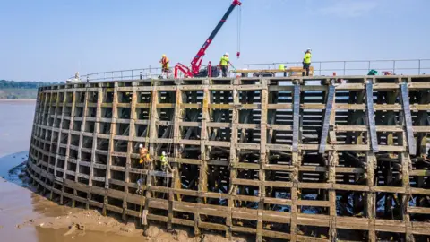 PA Media Repair works on the Sharpness Docks