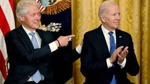 Getty Images Bill Clinton and Joe Biden