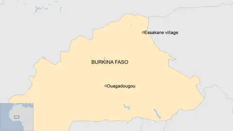 Une carte du Burkina Faso