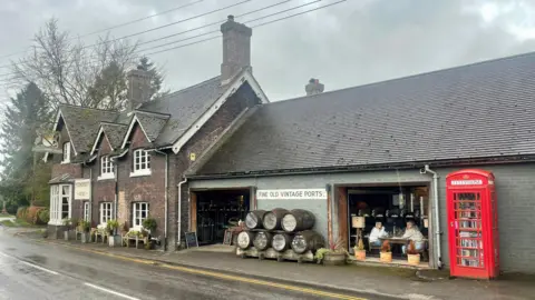 The Fitzhereld Arms in Swynnerton from the outside.