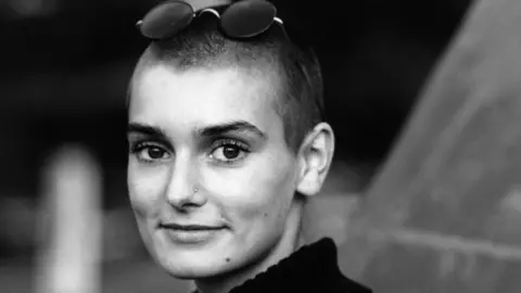 Getty Images Sinéad O'Connor pictured in 1990