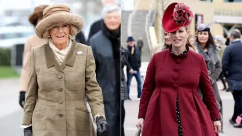 PA The Duchess of Cornwall and Zara Tindall