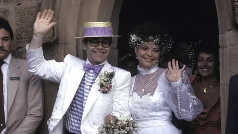 Getty Images Elton John's marriage to Renate Blauel