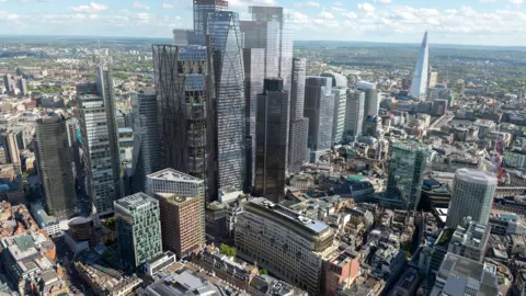 Image showing skyline of City of London with several new towers added 