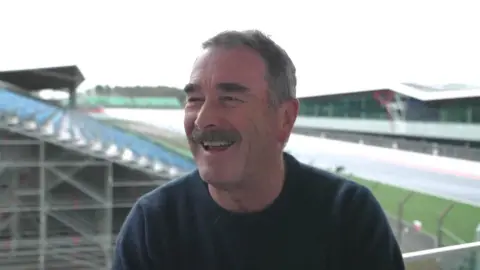 Jonathan Park/BBC Nigel Mansell