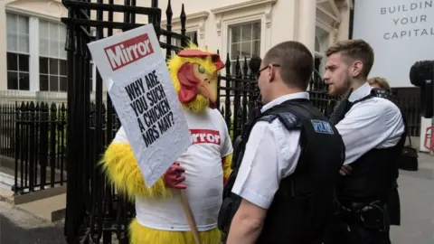 Getty Images Mirror chicken