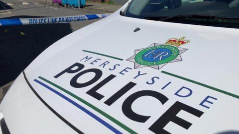 Merseyside Police car bonnet