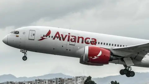 Getty Images An aircraft of Colombian company Avianca