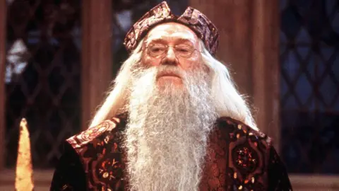 Getty Images Richard Harris as Dumbledore in one of the Harry Potter films