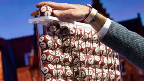Getty Images A judge removed a ball from one of the EuroMillions draw machines