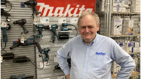 David Webster Shop owner in store