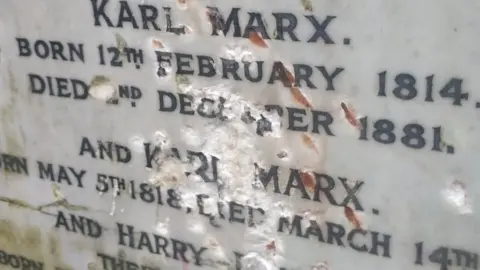 Friends of Highgate Cemetery Trust Damage to Karl Marx monument